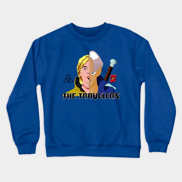 the travelers Crewneck Sweatshirt by Alfa Centauri